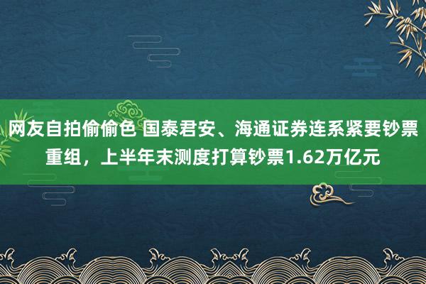 网友自拍偷偷色 国泰君安、海通证券连系紧要钞票重组，上半年末测度打算钞票1.62万亿元